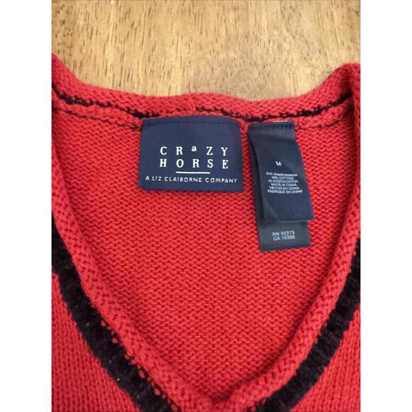 VTG Crazy Horse Claiborne Winter Sweater Sz M Dogs In Sweaters Dog Lover Novelty - Picture 4 of 8